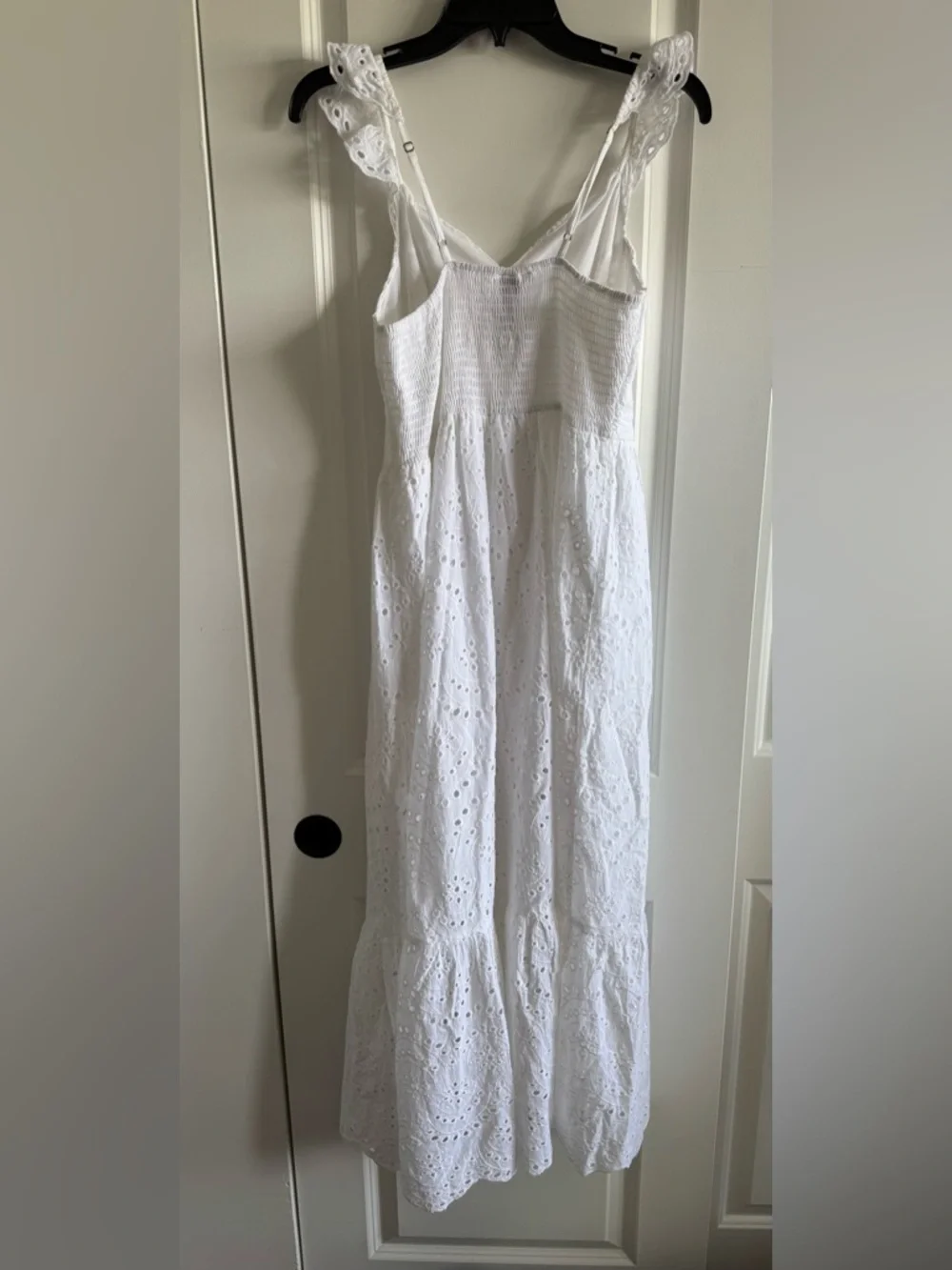 Sincerely Jules White Eyelet Maxi Dress with Ruffle Hem - Picture 2 of 7